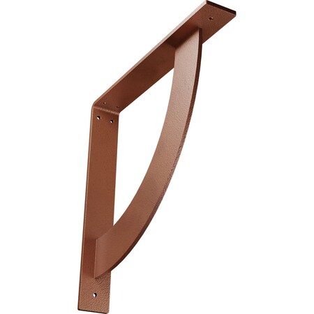 Ekena Millwork Bulwark Steel Bracket, Hammered Copper 2"W x 14"D x 14"H BKTM02X14X14BUHCO
